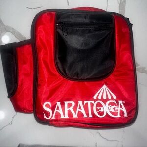 Vintage Saratoga Horse Racing Insulated Cooler Bag w/ Bottle Holder 2008
